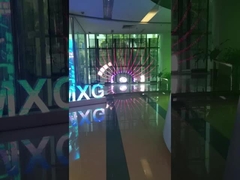 P3.91-7.82mm Pantalla de visualización LED transparente 6000 Nits gabinete de aluminio