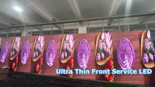 Pantalla de servicio frontal de pared de video LED para interiores Serie E